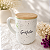 Caneca Gratidão personalize com Nome na tampa - Imagem 1