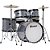 Bateria Premium Infantil DX45J Prata 8" 10" 12" 16" Completa c/ Pratos - Imagem 1