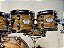 Bateria Odery Inrock Gold Tiger 18" 8" 10" 12" 14" cx 13x6" - Imagem 4