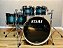 Bateria Tama Starclassic Performer Molten Steel Blue Burst 22" 10" 12" 14" 16" - Imagem 2