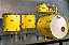 Bateria Pearl Decade Maple High Gloss Solid Yellow 22" 10" 12" 14" 16" + Caixa 14x5,5" - Imagem 1