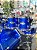 Bateria Pearl Export EXX High Voltage Blue 22" 8" 10" 12" 14" 16" + Caixa 14x5,5" Shellpack - Imagem 4