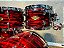 Bateria Tama Starclassic Walnut/Birch Red Oyster 22" 10" 12" 14" 16" - Imagem 7