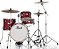 Bateria Pearl Midtown Matte Red 16" 10" 13" + Caixa 13x5,5" com Ferragens - Imagem 1