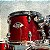 Bateria Pearl Export EXX Burgundy 20" 10" 12" 14" + Caixa 14x5,5" Shellpack - Imagem 4