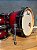 Bateria Pearl Decade Maple Gloss Deep Red Burst 20" 10" 12" 14" + Caixa 14x5,5" - Imagem 6