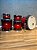 Bateria Pearl Decade Maple Gloss Deep Red Burst 22" 10" 12" 14" 16" - Imagem 4
