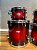Bateria Pearl Decade Maple Gloss Deep Red Burst 22" 10" 12" 14" 16" - Imagem 7