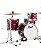 Bateria Pearl Midtown Burgundy 16" 10" 13" + Caixa 13x5,5" Shellpack - Imagem 1