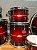 Bateria Pearl Masters MCT Banded Red Burst 22" 8" 10" 12" 14" 16" - Imagem 4