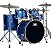 Bateria D One Rocket Blue Satin 22" 10" 12" 16" c/ Caixa 14x5,5" - Imagem 1