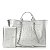 Chanel - Deauville Tote prata metálico de couro de bezerro - Imagem 1