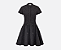 Christian Dior -  Vestido em tecido técnico preto fosco com efeito cloquê - Ss 2023 - Imagem 1
