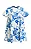 Mestiza New York - Vestido mini estampa porcelana - Imagem 1