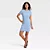 Vestido Curto Canelado Azul Universal Thread - Imagem 2