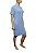 Vestido Curto Canelado Azul Universal Thread - Imagem 5