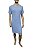 Vestido Curto Canelado Azul Universal Thread - Imagem 4