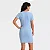 Vestido Curto Canelado Azul Universal Thread - Imagem 3