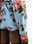 Dolce Gabbana Camisa Cropped em tricoline floral - Imagem 5