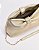 Dior - Bolsa Bow Dior Or pequena Pele de cordeiro laminada Mekong - Imagem 8