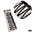 NE1096 - Presilha de cabelo tic tac cartela 12 presilhas - atacado 12 kits 1096 – Pacote com 12 unidades (Atacado) - Imagem 2