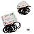NE1101 - Elástico de cabelo 12 pcs por kit/ 3cm preto atacado 1101 – Pacote com 12 unidades (Atacado) - Imagem 2