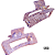 NE1223 - Presilha de cabelo 12 pc por kit/ 9 cm atacado 1223 – Pacote com 12 unidades (Atacado) - Imagem 2
