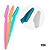 NE1236 - 1236 kit 3 navalhas para sobrancelhas  – Pacote com 12 unidades (Atacado) - Imagem 2
