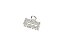 NE10270 - 10270 piranha de liga + vidro + metal 4,5 x 3 cm – Pacote com 12 unidades (Atacado) - Imagem 2