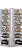 NE10215 - 10215 piranha de cabelo de liga + ferro + plástico, 2 x 4 cm – Pacote com 12 unidades (Atacado) - Imagem 1