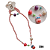 NE1284 - 1284 kit infantil colar e pulseira – Pacote com 12 unidades (Atacado) - Imagem 1