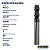 Fresa De Topo Reto Metal Duro 10mm 50HRC 4 Cortes - Imagem 2