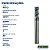 Fresa De Topo Reto Metal Duro 6mm / 4 Cortes - 50HRC - Imagem 2