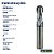 Fresa Metal Duro Topo Esférico 12mm 2 Cortes 50hrc - Imagem 2
