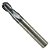 Fresa Topo Esférico Metal Duro 10mm 2 Cortes 50hrc - Imagem 1