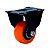 ROD.FIXO158 PRETO C/PLA 60X43 RODA BP C/ROL.ESF.AMARE (6234) - Imagem 1