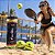 Kit Bolinha Praia Para Beach Tenis Verde e Amarela Tubo Com 3 Bolas - Imagem 3