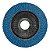 Kit Disco Flap 4.1/2 Zircônio Lixa Grão 40 Com 10 Unidades Cor Azul - Imagem 4
