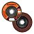 Kit Disco De Lixa Flap 4.1/2 Grão 60 Lixadeira 115mm Com 10 Peças Cor Marrom - Imagem 2