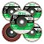 Kit 10 Disco Flap Aluminio 4.1/2 x 7/8 De Grao 80 Lixadeira - Imagem 1