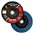 Kit 5 Disco Lixa Flap Zircônio 7 Pol 180mm Grão 40 Cônico - Imagem 2