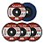 Kit 5 Disco Lixa Flap Zircônio 7 Pol 180mm Grão 60 Cônico - Imagem 1