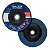 Kit 5 Disco De Lixa Flap 7 Grão 120 Para Lixadeira 180mm Cônico Azul - Imagem 3