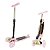 Patinete Infantil Rosa 3 Rodas De Led Dobrável Scooter Crianças - Imagem 2