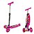 Patinete Infantil 3 Rodas De Led Dobrável Scooter Para Crianças Panda Rosa - Imagem 1