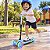 Patinete Infantil 3 Rodas De Led Dobrável Scooter Crianças Azul - Imagem 3