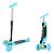Patinete Infantil 3 Rodas De Led Dobrável Scooter Crianças Azul - Imagem 2