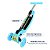Patinete Infantil 3 Rodas De Led Dobrável Scooter Crianças Azul - Imagem 3