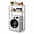 Organizador Rack Estante Multiuso Lavanderia 2 Prateleiras - Imagem 1