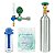 Kit Oxigênio Domiciliar Completo 1L com Fluxômetro, Umidificador e Cateter - Imagem 1
